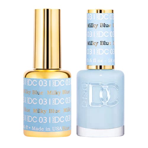 DND DC Matching Pair - 031 MILKY BLUE - OceanNailSupply