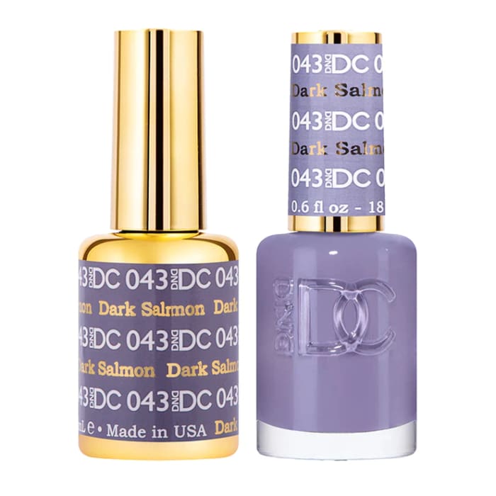 DND DC Matching Pair - 043 DARK SALMON - OceanNailSupply