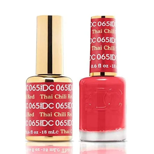 DND DC Matching Pair - 065 THAI CHILI RED - OceanNailSupply