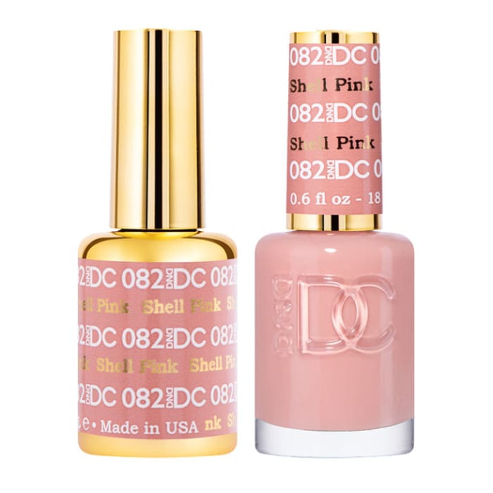 DND DC Matching Pair - 082 SHELL PINK - OceanNailSupply