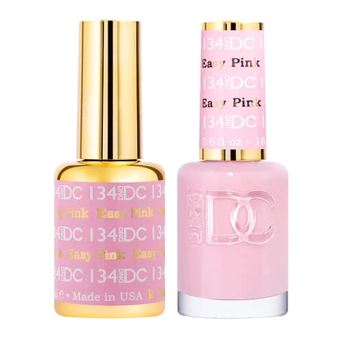DND DC Matching Pair - 134 EASY PINK - OceanNailSupply