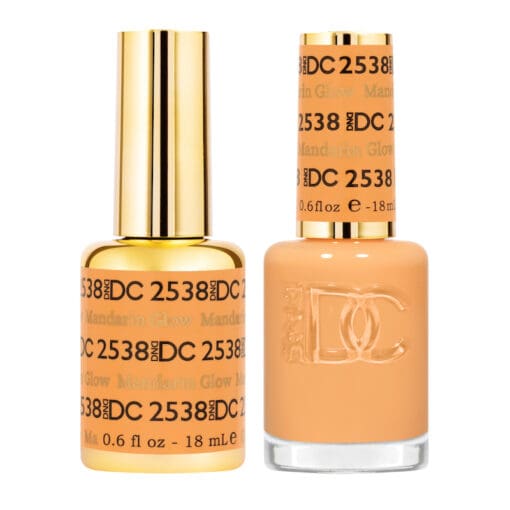 DND DC Matching Pair - Free Spirit Collection - 2538 Mandarin Glow - OceanNailSupply