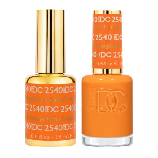 DND DC Matching Pair - Free Spirit Collection - 2540 Orange Soda - OceanNailSupply