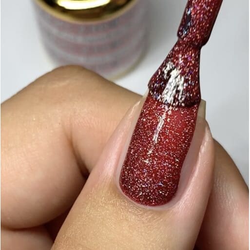 DND DC Mermaid Collection - 230 Sparkle Red - OceanNailSupply