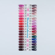 DND DC Mermaid Gel Collection 0.5oz- Full set 36 Colors - 7 #218 - #253 w/ Color Chart - OceanNailSupply
