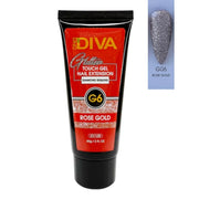 DND Diva Glitter Touch Gel (Polygel) - G06 Rose Gold - OceanNailSupply