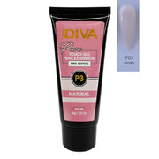 DND Diva Glitter Touch Gel (Polygel) - P03 Natural - OceanNailSupply
