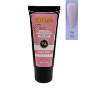 DND Diva Glitter Touch Gel (Polygel) - P04 Light Pink - OceanNailSupply