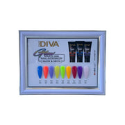 DND Diva Glow Touch Gel (Polygel) - N04 Neon Yellow - OceanNailSupply