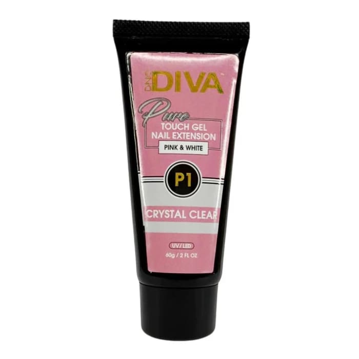 DND Diva Pure Touch Gel (Polygel) - P01 Crystal Clear - OceanNailSupply