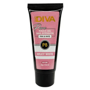 DND Diva Pure Touch Gel (Polygel) - P08 Milky White - OceanNailSupply