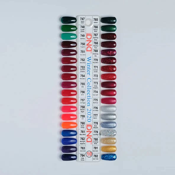 DND Duo Matching Color - Full set 36 colors - 10 #747 - #782 w/ 1 Color Chart - OceanNailSupply