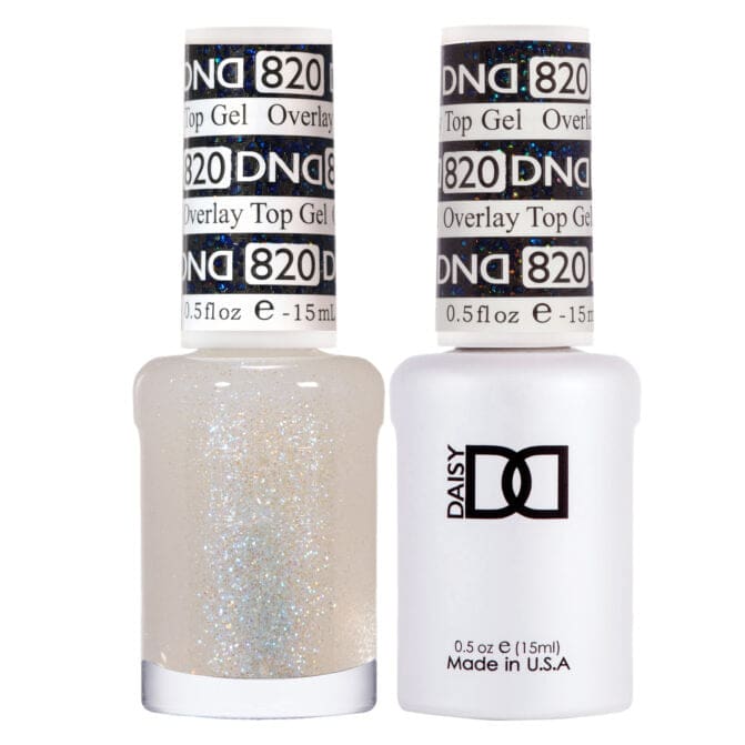 DND Duo Matching Color OVERLAY GLITTER TOP GELS Collection 820
