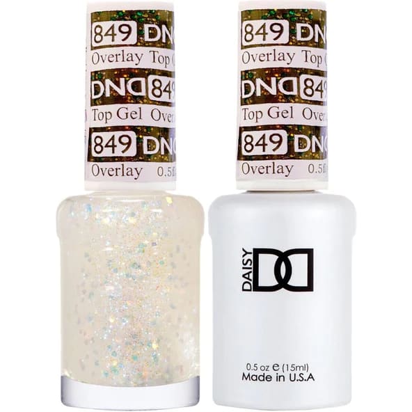 DND Duo Matching Color - OVERLAY GLITTER TOP GELS Collection - 849 - OceanNailSupply