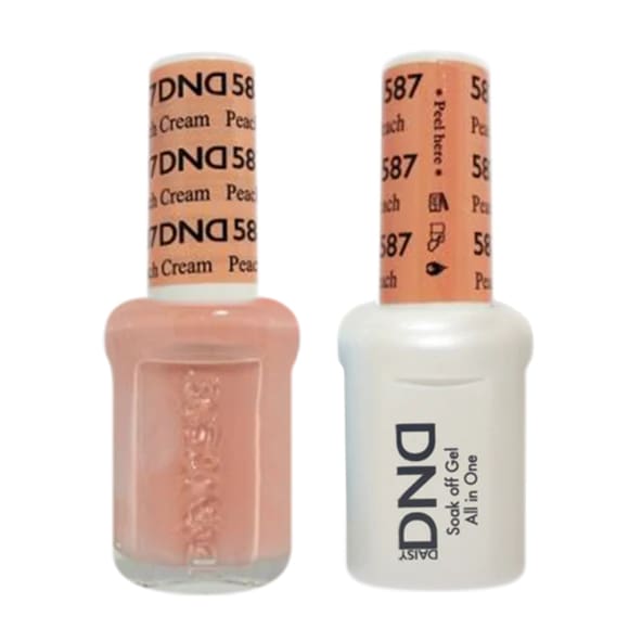 DND Matching Pair - 587 PEACH CREAM - OceanNailSupply
