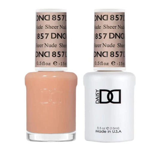 DND Matching Pair - Sheer Collection - 857 Nude - OceanNailSupply