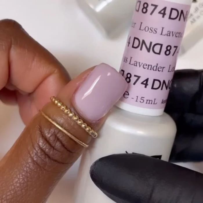 DND Matching Pair - Sheer Collection - 874 Loss Lavender - OceanNailSupply