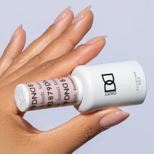 DND Matching Pair - Sheer Collection - 879 Sunset Suede - OceanNailSupply