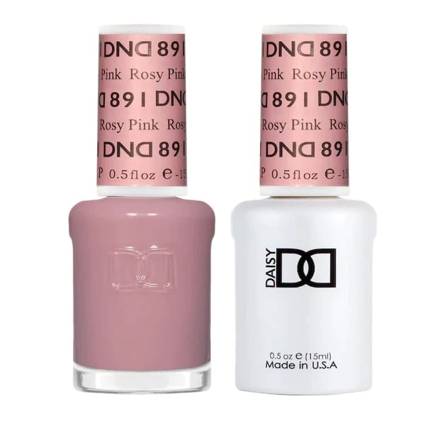 DND Matching Pair - Sheer Collection - 891 Rosy Pink - OceanNailSupply