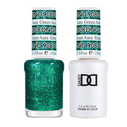 DND Matching Pair - Super Glitter Collection - 908 Green Aura - OceanNailSupply