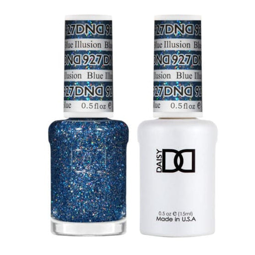 DND Matching Pair - Super Glitter Collection - Blue Illusion #927 - OceanNailSupply