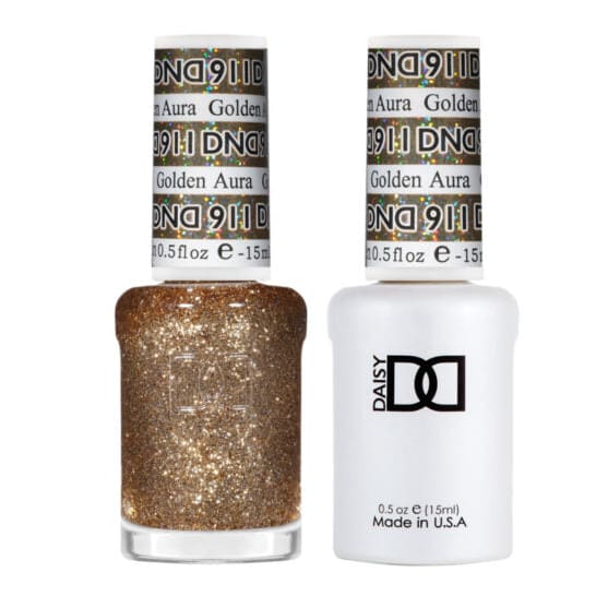 DND Matching Pair - Super Glitter Collection - Golden Aura #911 - OceanNailSupply