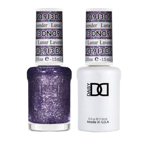 DND Matching Pair - Super Glitter Collection -Lunar Lavender #913 - OceanNailSupply