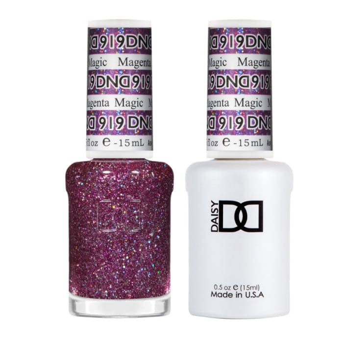 DND Matching Pair - Super Glitter Collection - Magenta Magic #919 - OceanNailSupply