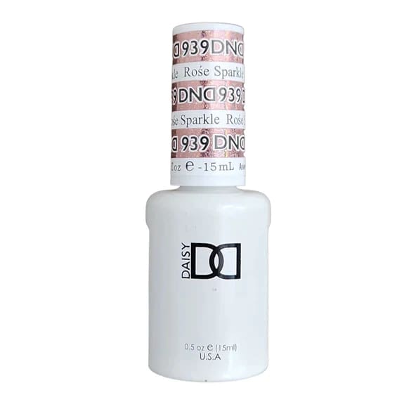 DND Super Platinum Gel Collection - 939 Rose Sparkle - OceanNailSupply