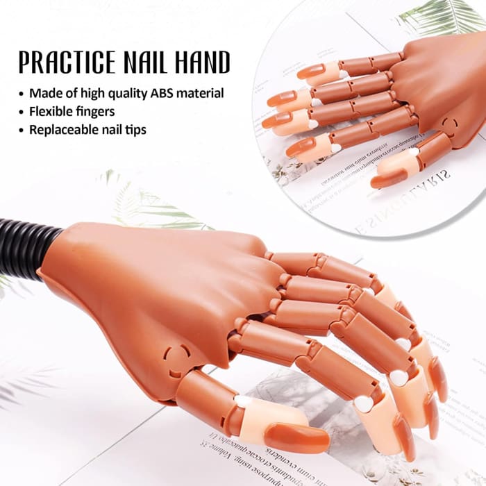 練習ハンド Flexible Nail Training Practice Hand — OceanNailSupply