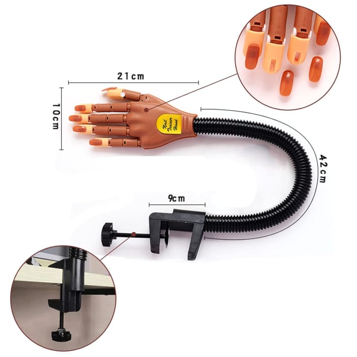 練習ハンド Flexible Nail Training Practice Hand — OceanNailSupply