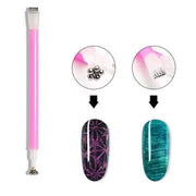 Flower Design Cat Eye Magnet - OceanNailSupply