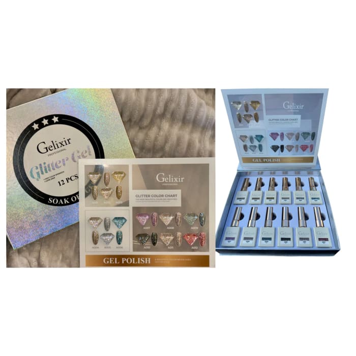 Gelixir Glitter Collection OceanNailSupply