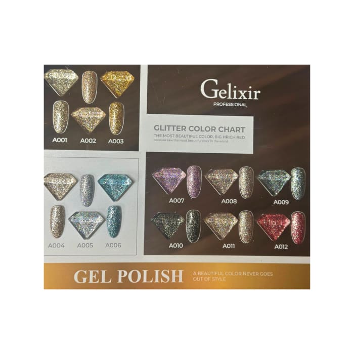 Gelixir Glitter Collection OceanNailSupply
