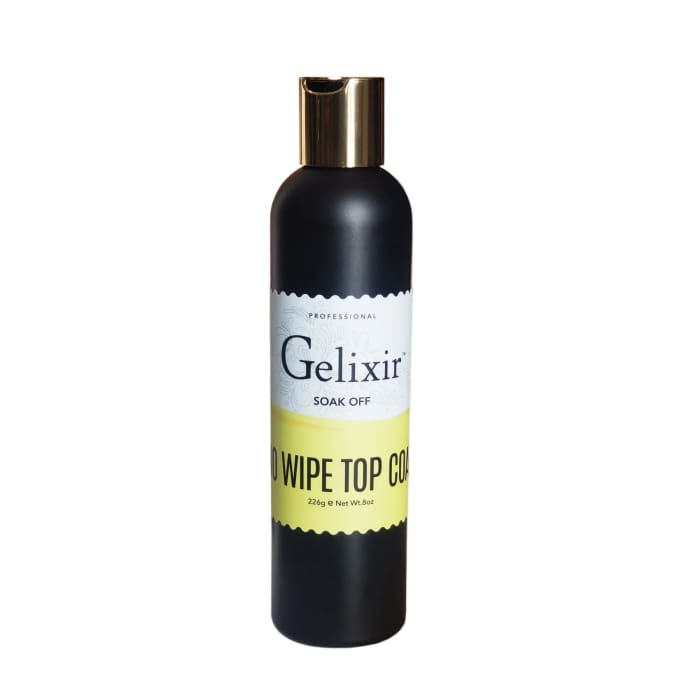 Gelixir - No Wipe Top Coat Refill 8oz - OceanNailSupply