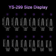 Half Cover Almond Nail Tips – Medium (504 pcs) - OceanNailSupply