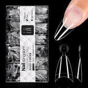 Half Cover Almond Nail Tips – Short (504 pcs) - OceanNailSupply