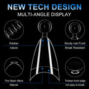 Half Cover Almond Nail Tips – Short (504 pcs) - OceanNailSupply