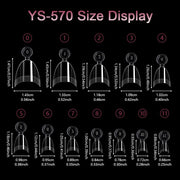 Half Cover Almond Nail Tips – XS (504 pcs) - OceanNailSupply