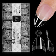 Half Cover Almond Nail Tips – XS (504 pcs) - OceanNailSupply