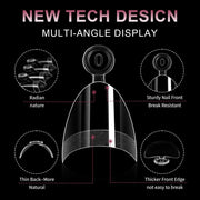 Half Cover Almond Nail Tips – XS (504 pcs) - OceanNailSupply