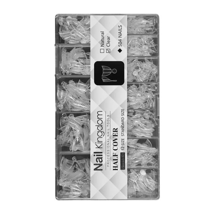 Half Cover Almond Nail Tips – XS (504 pcs) — OceanNailSupply