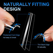 Half Cover Coffin Nail Tips – Extra Short (504 pcs) - OceanNailSupply