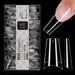 Half Cover Coffin Nail Tips – Extra Short (504 pcs) - OceanNailSupply