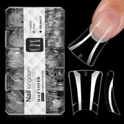 Half Cover Duck Nail Tips – Short (504 pcs) - OceanNailSupply