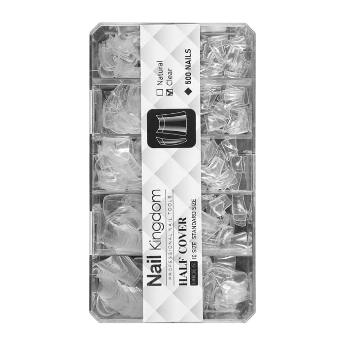 Half Cover Duck Nail Tips – Short (504 pcs) - OceanNailSupply