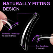 Half Cover Duck Nail Tips – Short (504 pcs) - OceanNailSupply