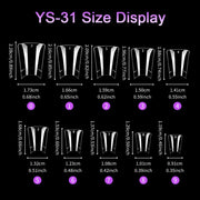 Half Cover Duck Nail Tips – Short (504 pcs) - OceanNailSupply