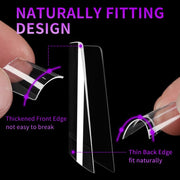 Half Cover Square Nail Tips – Short (504 pcs) - OceanNailSupply