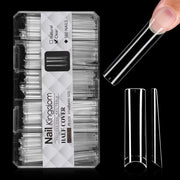 Half Cover Square Nail Tips – XL (504 pcs) - OceanNailSupply